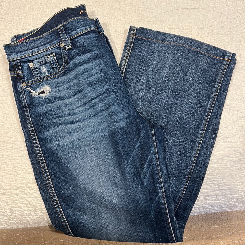 🔥 7 for All Mankind High Waist Vintage Bootcut Jeans Distressed